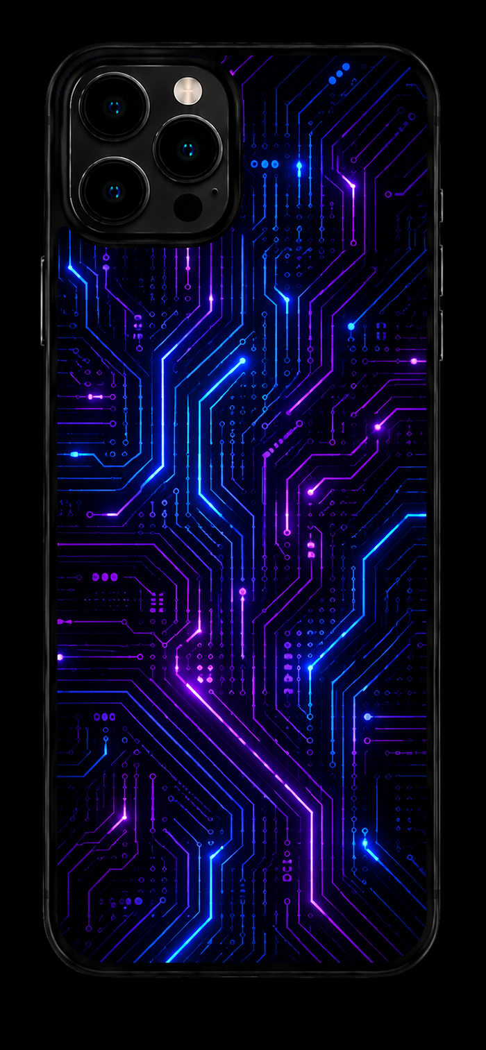 UnCaseLess Cyber Circuit LED Glow Case