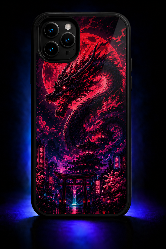 UnCaseLess — Tokyo Dragon LED Phone Case