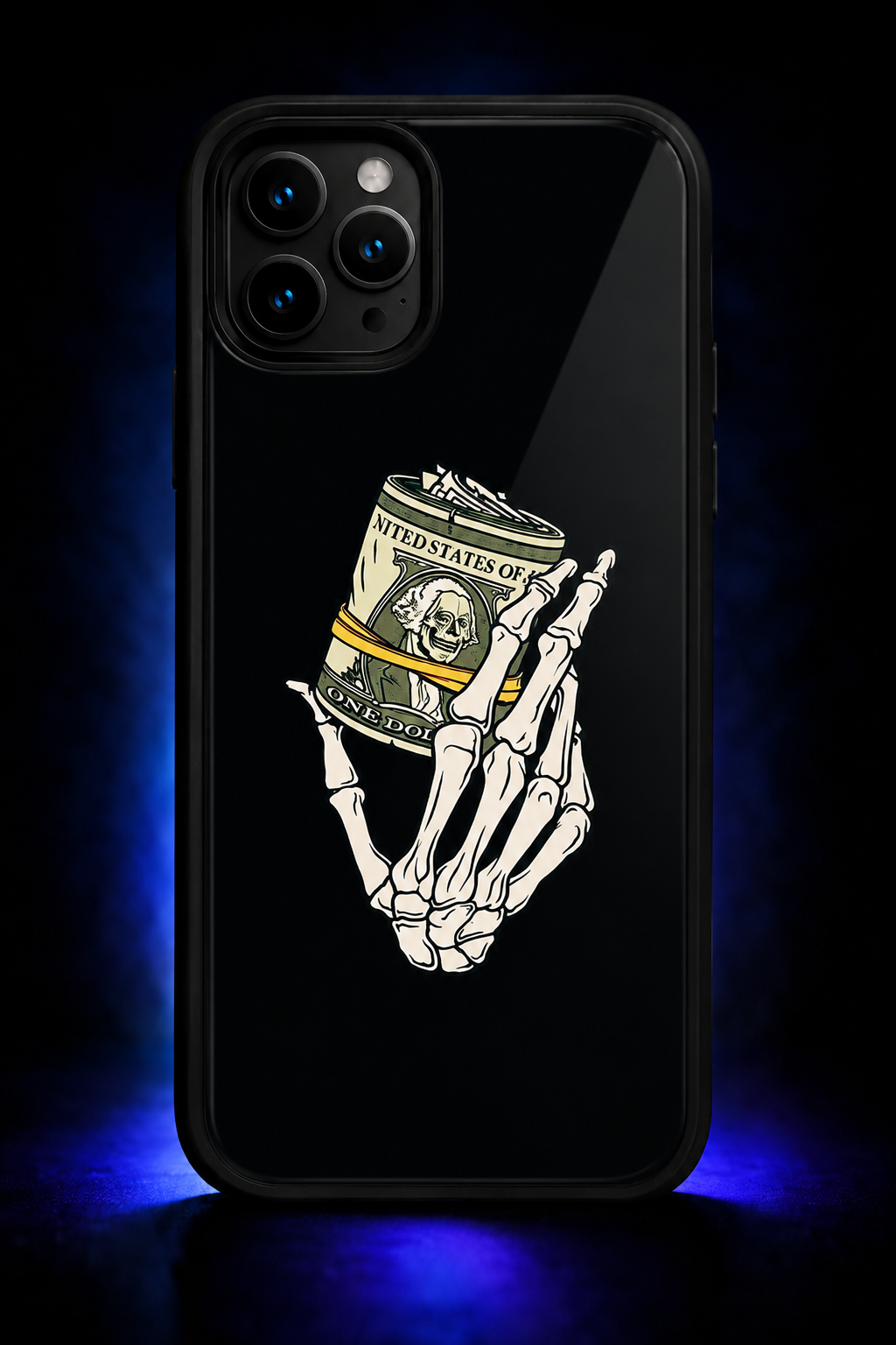 UnCaseLess — Skeleton Money LED Phone Case