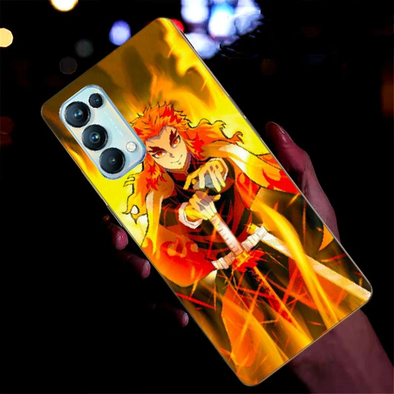 Anime Girl LED Cover Coque For Samsung Galaxy S25 S24 S23 S22 Note 20 Ultra S21 A15 A16 A14 A35 A36 Anime Flash Back Case Bag