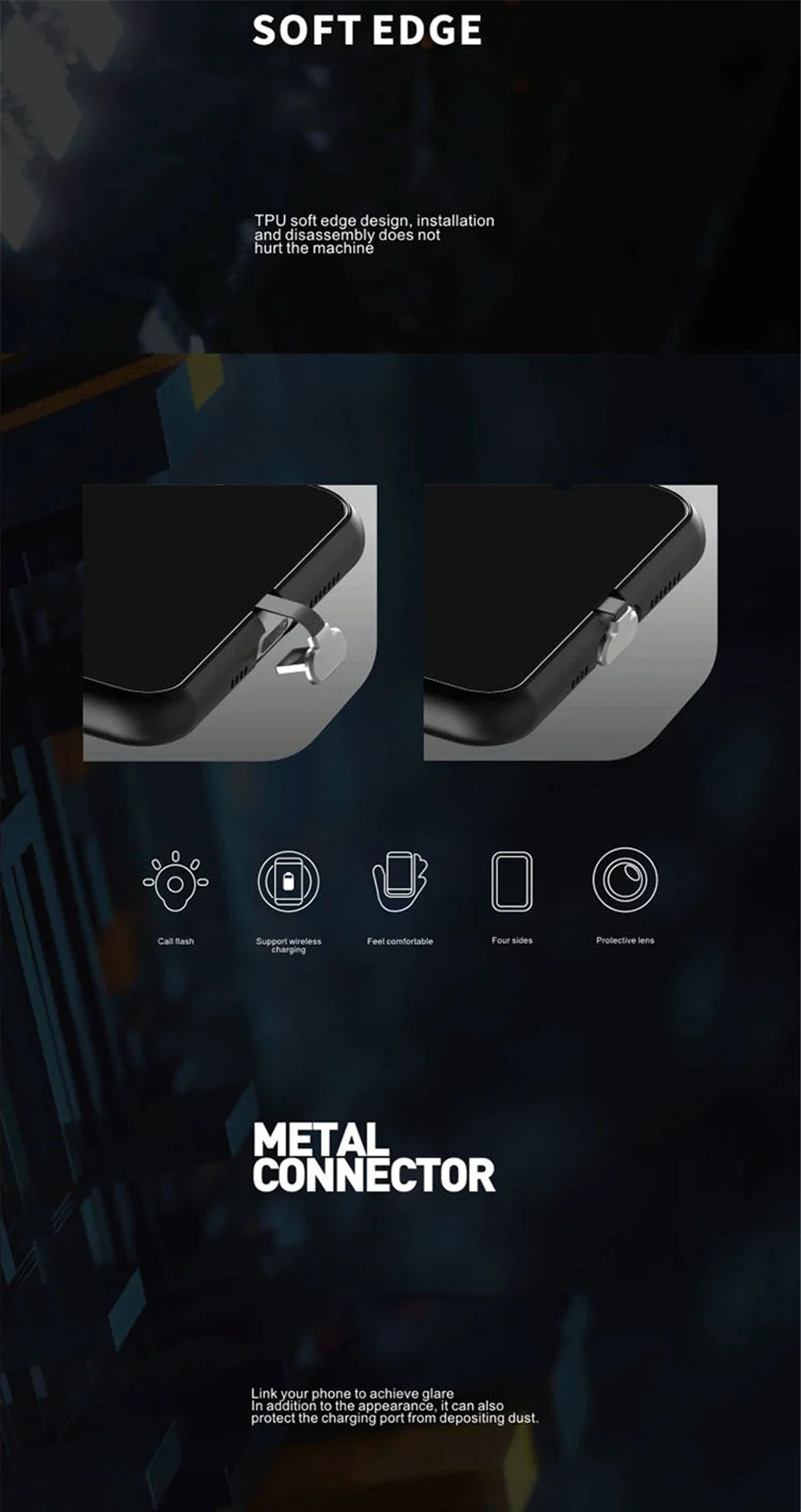 Cool Anime Gengar LED Flash Phone Case For iPhone 16 15 14 13 12 11 Pro Max XR XS Plus 7 8 SE2020 Japan Ghost LED Cover