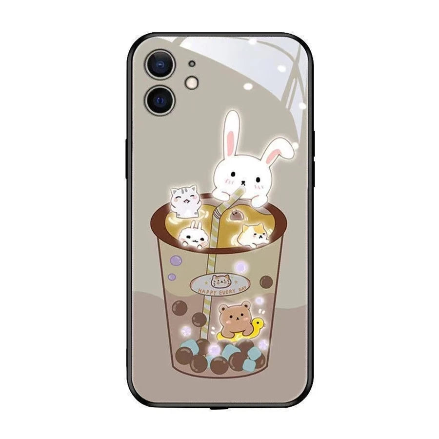Glowing bunny iphone case